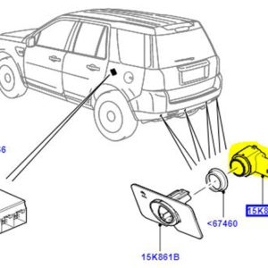 SENSOR - PARKING AID SYSTEM FRONT L322 RANGE ROVER LR010927