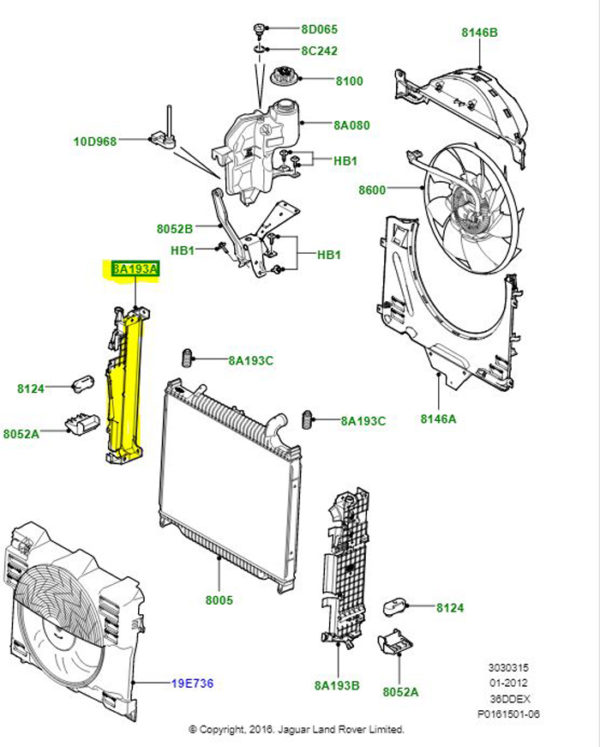 BRACKET ASSY - RADIATOR PCN500130