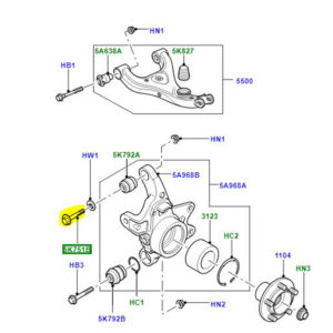 BOLT M14 X 88MM REAR KNUCKLE G-CAT RYP501150