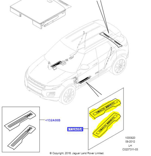 PLATE - DOOR SCUFF VPLVS0079LAA