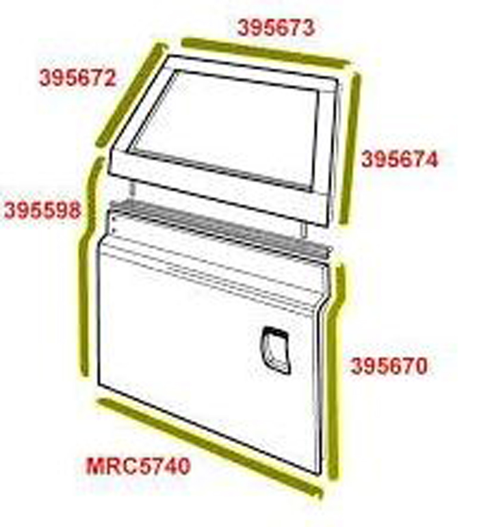 DOOR SEAL BOTTOM LHF S11/111             MRC5741