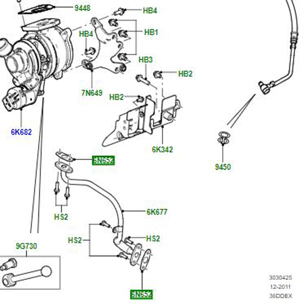 GASKET   TUBE – OIL RETURN       LR003787