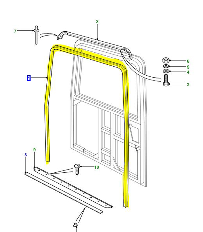 DOOR SEAL REAR END DOOR DEFENDER     LR024913   NOW  LR044314