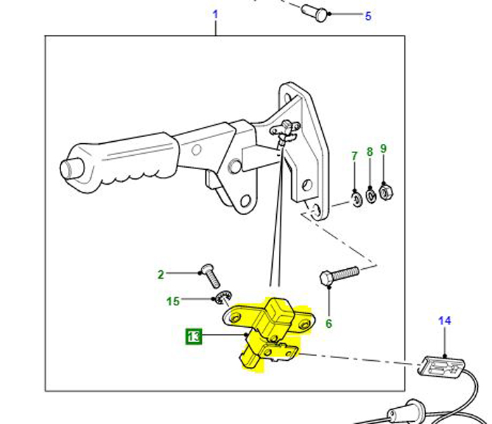 SWITCH HAND BRAKE WARNING LAMP EEP191L