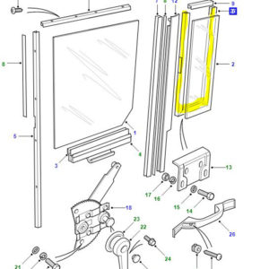 CHANNEL REAR QUARTER GLASS RUN MXC5830