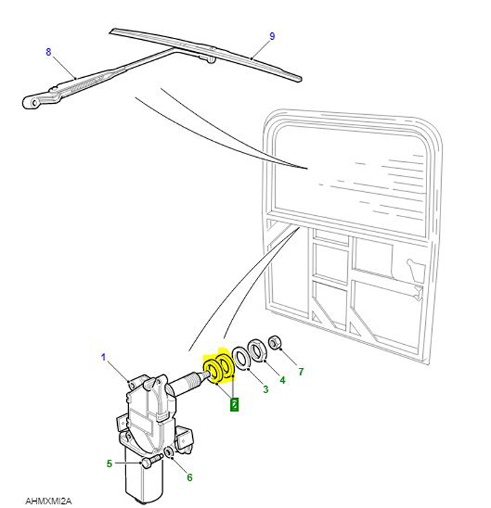 GROMMET REAR WIPER SPINDLE MOST VEH AMR3932