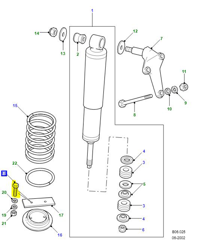 BOLT M10 X 25MM FULLY THREADED   SH110251L