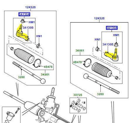 END – SPINDLE ROD CONNECTING VEHICLE WITH M14 OUTER BALL JOINT LR010676