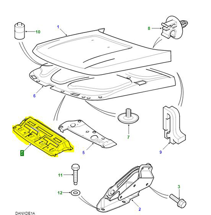 PLATFORM ASSEMBLY-BONNET LOCKING ALR1197