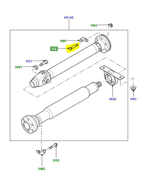 BOLT M10 DRIVE SHAFT TYG000040