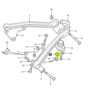 WASHER TOP LINK BALL JOINT 20MM WB120006