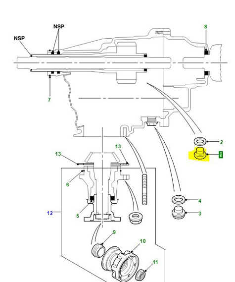 PLUG-SUMP ASSEMBLY OIL DRAIN TAS100000