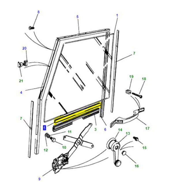 GLAZING RUBBER LIFT CHANNEL 4MM GLASS MWC4763