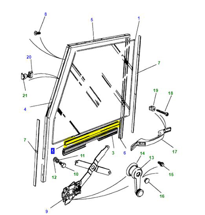 GLAZING RUBBER LIFT CHANNEL 4MM GLASS MWC4763