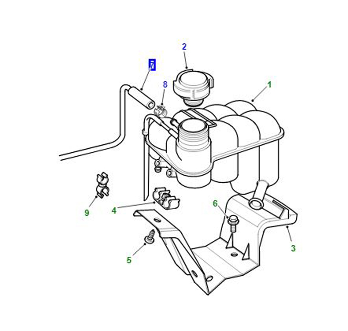 HOSE ASSEMBLY-EXPANSION TANK COOLANT PCH000280