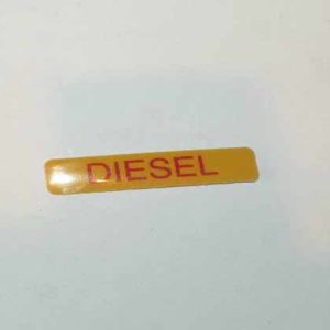 LABEL-CAUTION FUEL FILLER WITH DIESEL ENGINES NTC7349