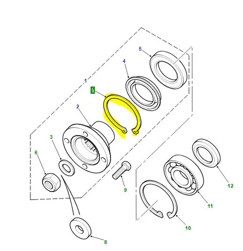 CIRCLIP GUDGEON PIN ALL 4CYL>300TDI 266945