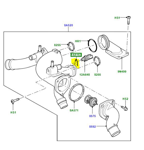 RETAINER THERMOSTAT HOUSING 4097377