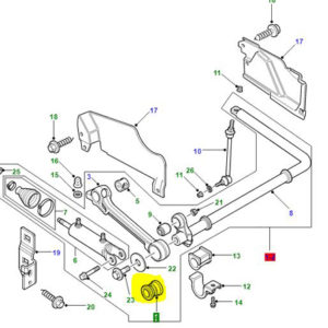 BUSH WITH ACTIVE CORNERING TO RADIUS ARM ANR6551