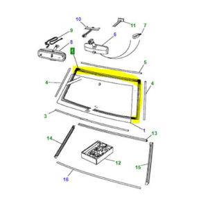 SEAL-WINDSCREEN GLAZING 4 DOOR STATION WAGON MXC7405