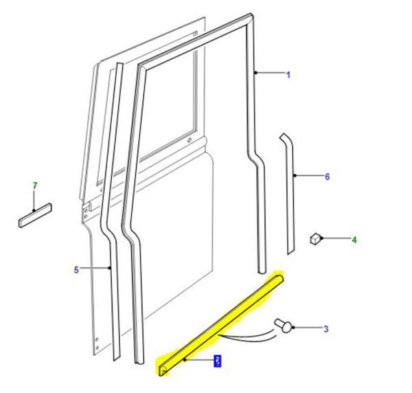 SEAL FRONT DOOR SILL MWC6130