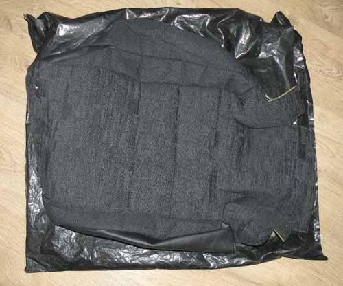 COVER – REAR SEAT BACK FOR CHILD SEAT BLACK, CLOTH, SMALL HMA000510PUY