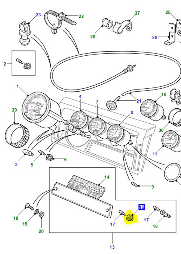 BULB HOLDER DIRECT CONTACT DASHBOARD RTC3878