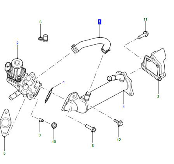 HOSE INLET EGR COOLER LR045283