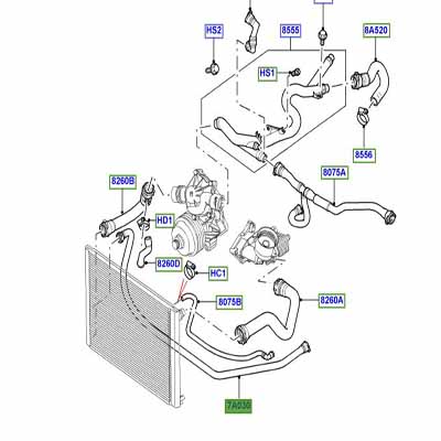 HOSE TRANSMISSION COOLER LINE PCH001251 NOW PCH001250