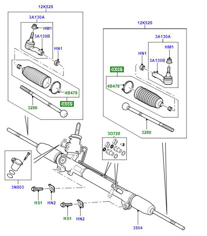 BOOT STEERING QFW500020