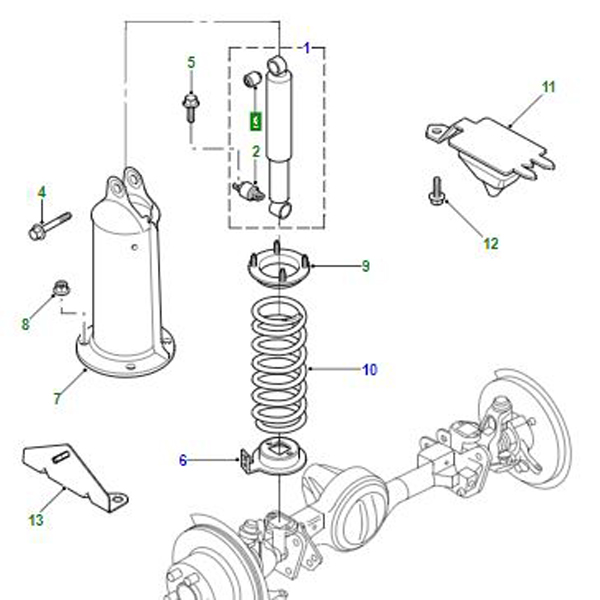 BUSH UPPER FRONT SUSPENSION ROA100050