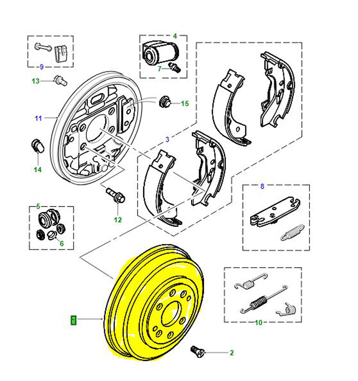 REAR DRUM BRAKE EARLY FREELANDER 1 SDC100130