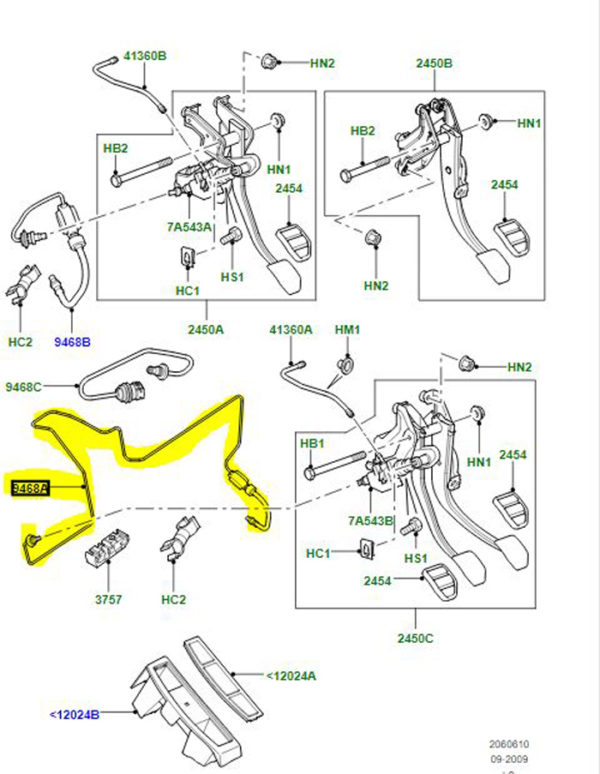 PIPE BRAKE CLUTCH LHD STG500072