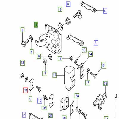 KIT-DOOR KEY & LOCK CYLINDER STC2871