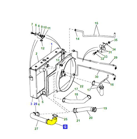 HOSE-INTERCOOLER>INLET MANIFOLD F/L          PNH101720