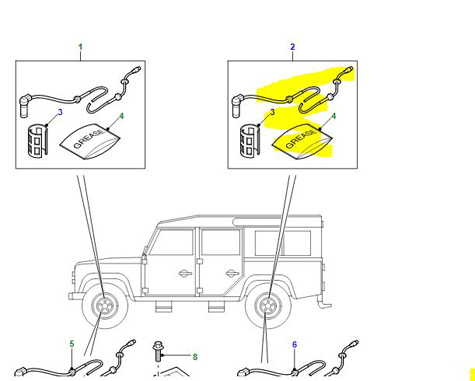 SENSOR ASSEMBLY ANTI LOCK BRAKE          SSW500080