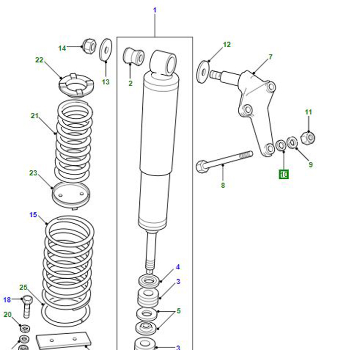 WASHER AIR SUSPENSION 5MM X 25MM WC110061L