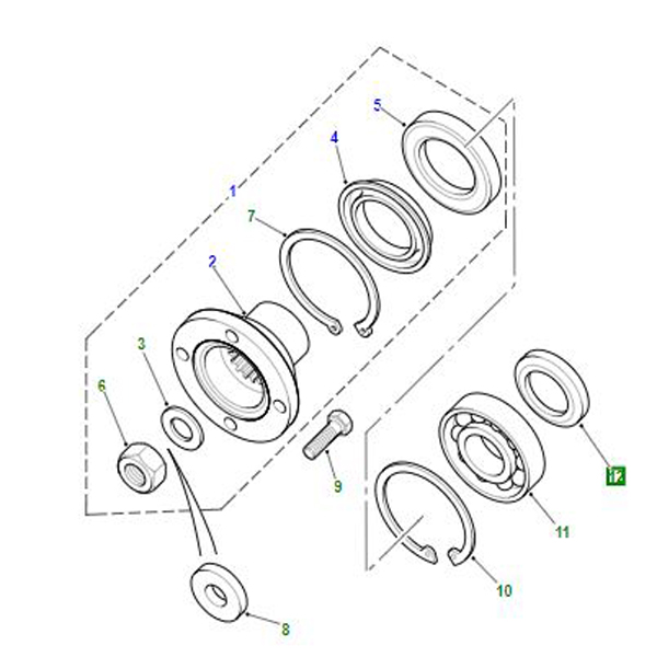 SPACER TRANSFER BOX LT230 FRONT FLANGE FRC5439