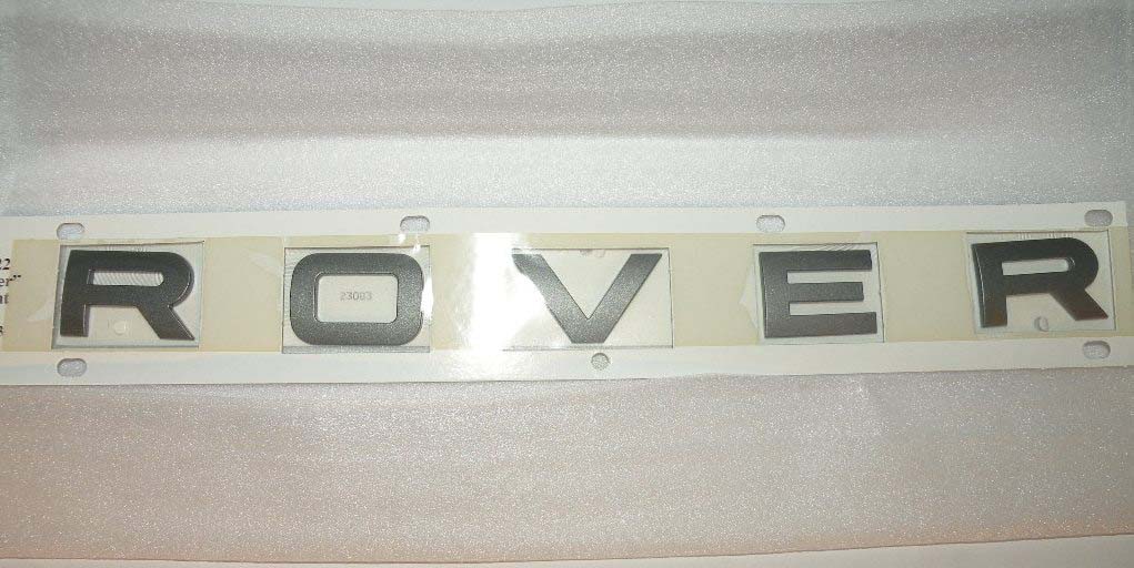 DECAL NAME PLATE ROVER, BRUNEL METALLIC, FRONT DAB500240LQV