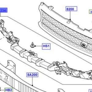 BRACKET UPPER BUMPER FIXING ASU760254