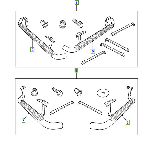 SIDE STEP ASSEMBLY BLACK LR008379