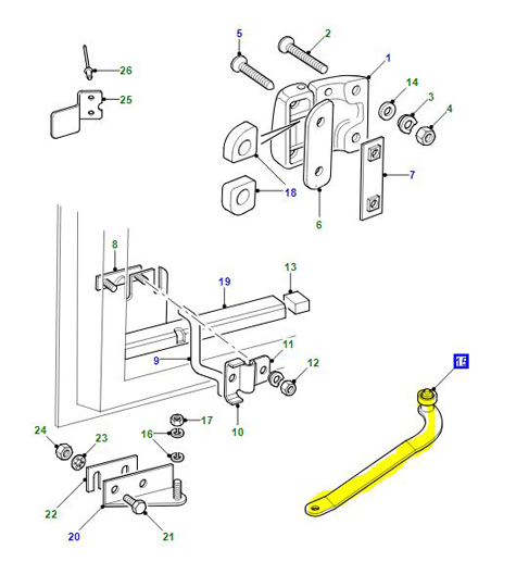 ASSEMBLAGE DU VÉRIFICATEUR – PORTE ARRIÈRE GAUCHE BFH710150