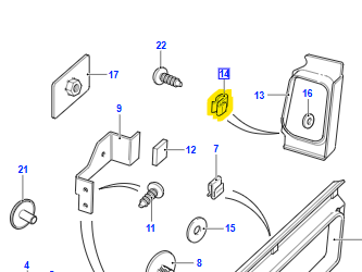 CLIP-EDGE HARNESS LOAD SPACE COVER  BTR6682