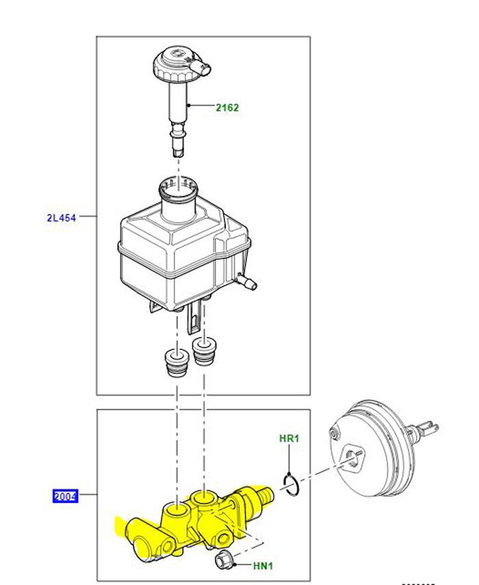 KIT – MASTER CYLINDER REPAIR RHD LR014527