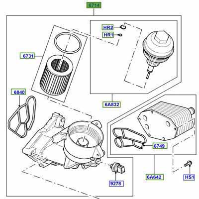 OIL FILTER ASSEMBLY LPZ000010