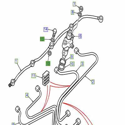 WASHER DIESEL INJECTOR SPILL RETURN PIPE BANJO 273069