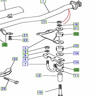 EXHAUST MOUNTING RUBBER OUTER 572166