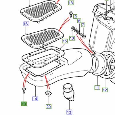 SCREW AIR INTAKE AC608041L