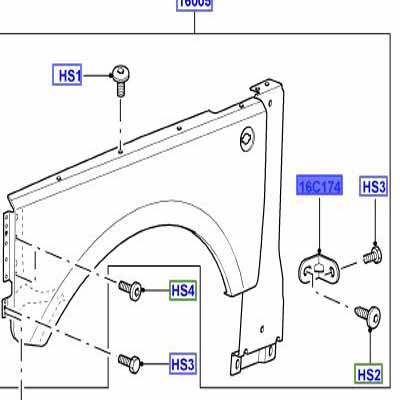 BRACKET FENDER MOUNTING ASU760520