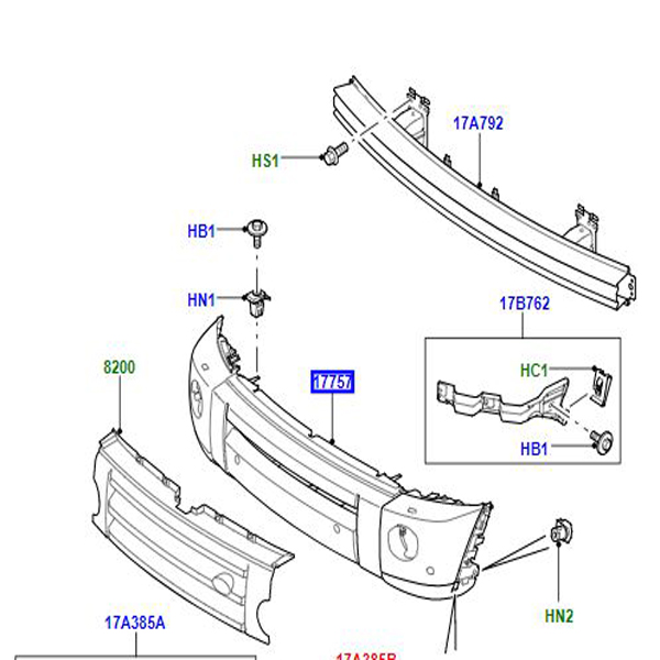 FRONT BUMPER WITH FOG LAMPS DPB500055LML